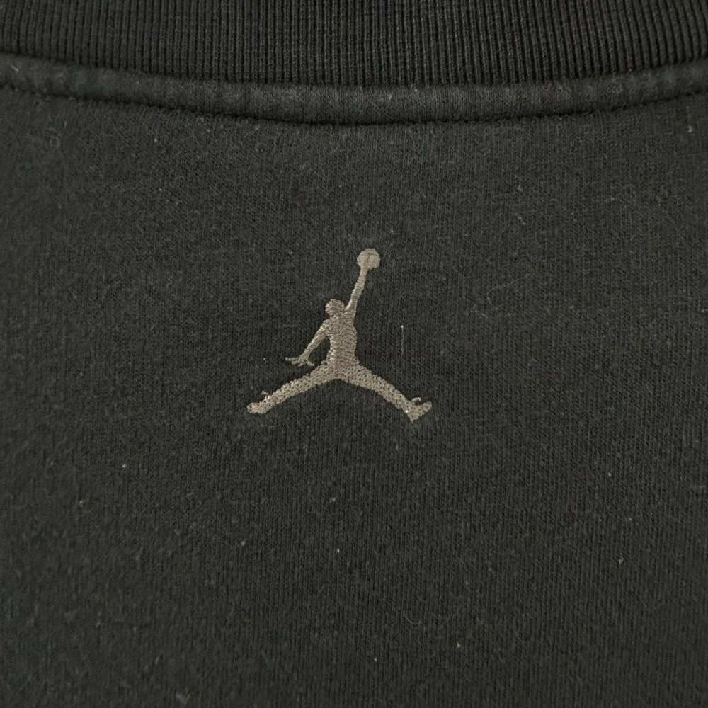 Nike Air Jorden Swearshirt Fleece Sweater Men Size XL Black Graphic‎ Print 03